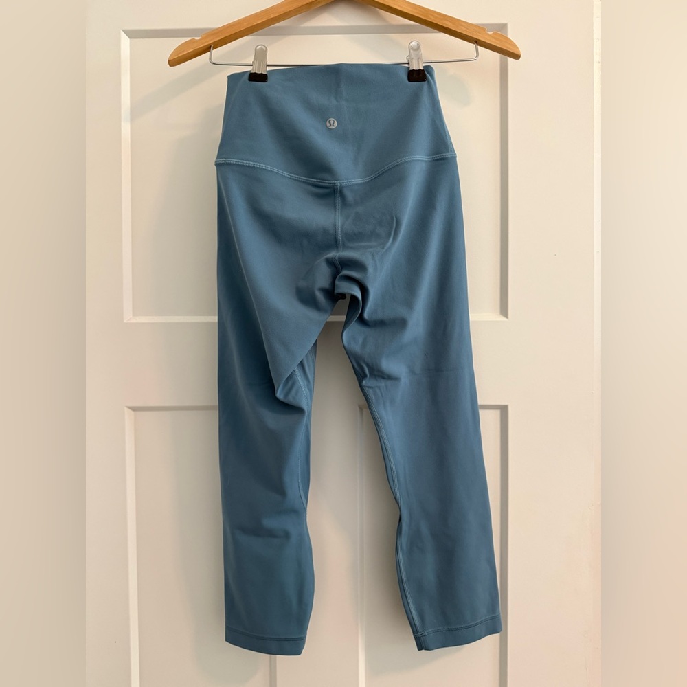 lululemon athletica Teal Blue High-Rise Cropped Leggings